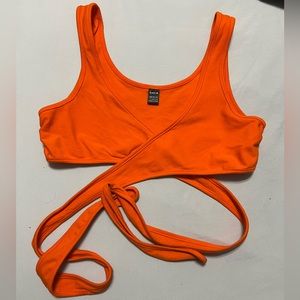 Bundle of blue and orange florida gators themed tailgate clothes.